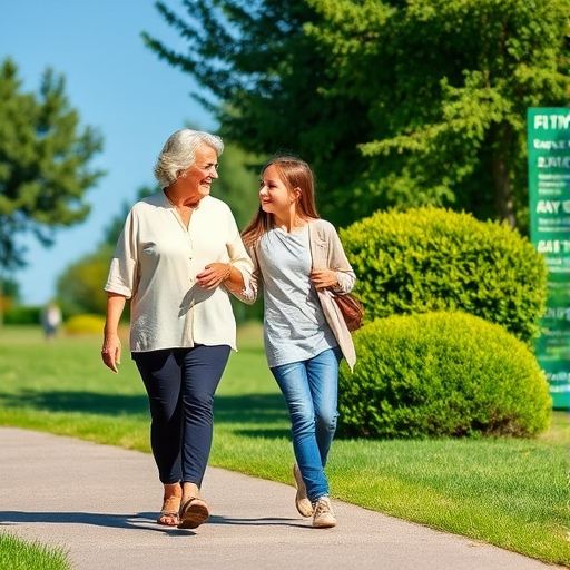 Caminatas con mi abuela en el parque