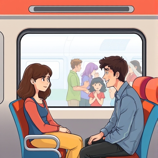 De desconocidos a amigos en un viaje en tren