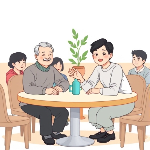 社区议会上的微笑