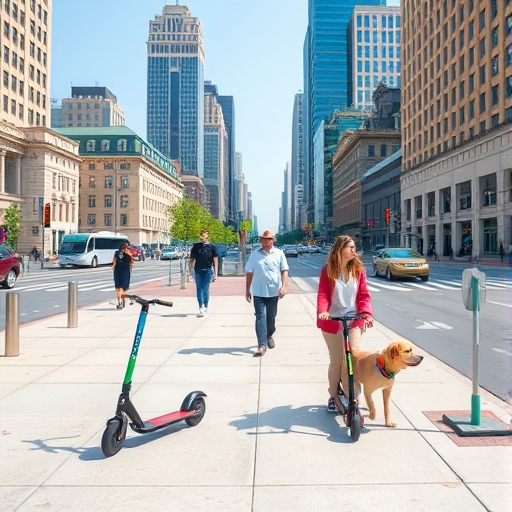 Rutas eléctricas en la ciudad que nunca duerme