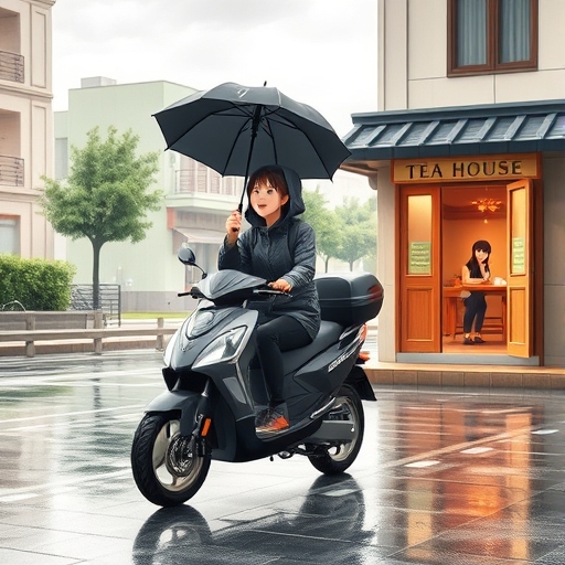雨中士多街的电单车之旅