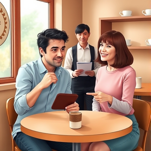 Cuentas separadas en la cafetería de la esquina