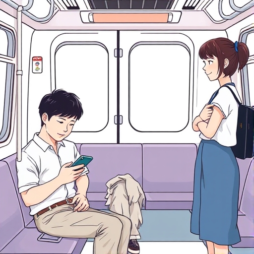 地铁遇见的第三者