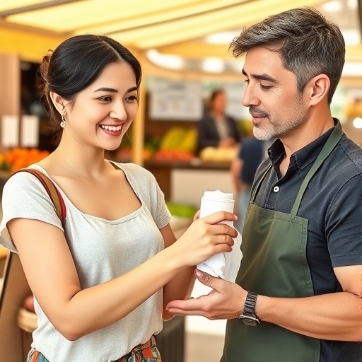 El mercado y la crema para heridas