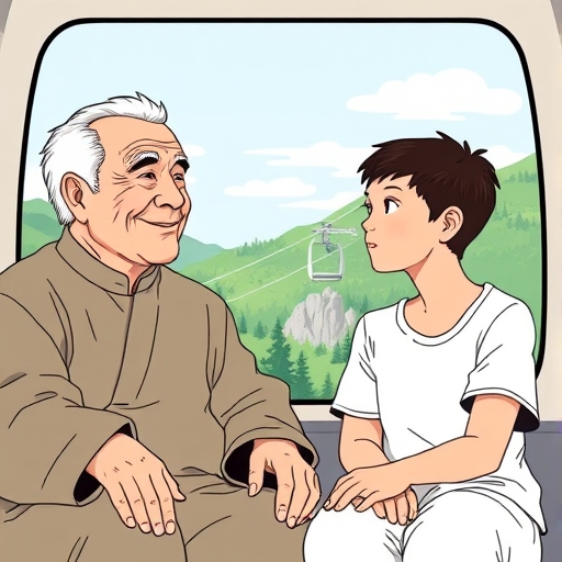 山间索道的意外对话