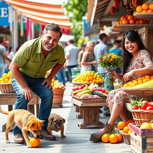 El perro del mercado y la cartera perdida