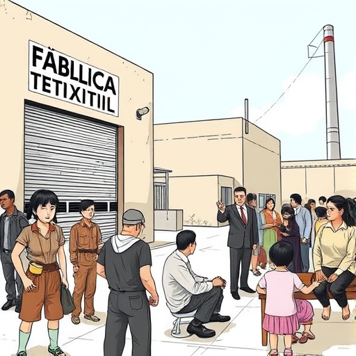 Cambio repentino en la fábrica textil