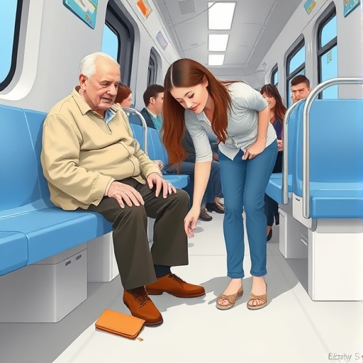 La cartera olvidada en el transporte urbano