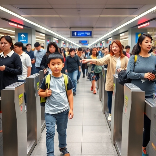 地铁站的迷路少年