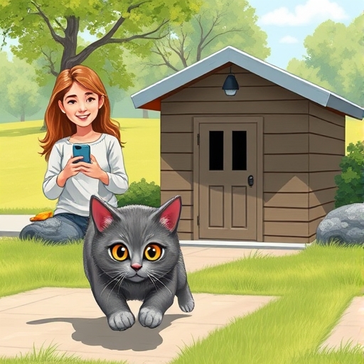 El gato timorato del vecindario