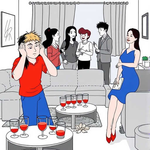 La fiesta en el apartamento de Ana