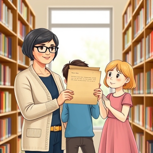 La carta olvidada en la biblioteca municipal