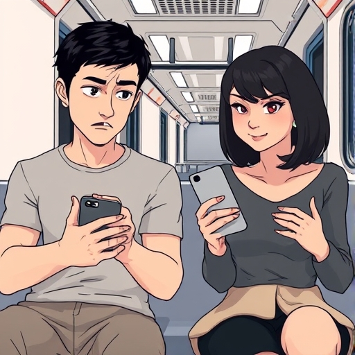 地铁偶遇的错发私信
