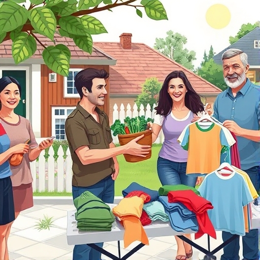 Vecinos organizan una feria de trueque