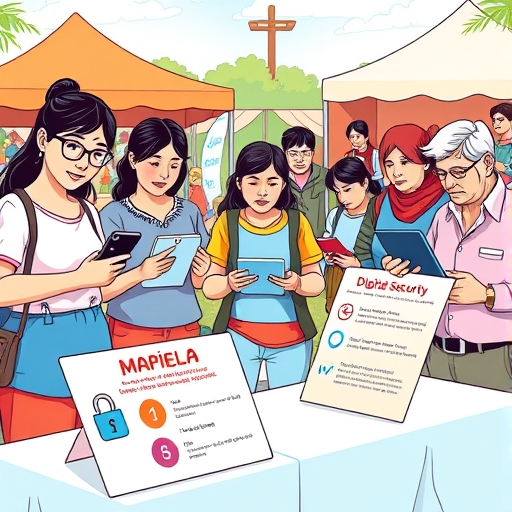 Contraseñas en la feria digital del pueblo