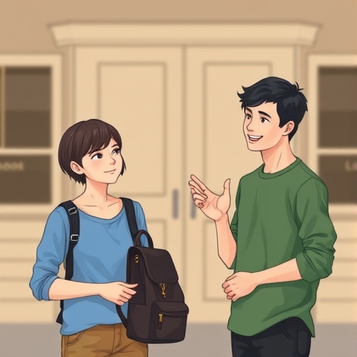 Diálogo entre estudiantes de un curso de idiomas