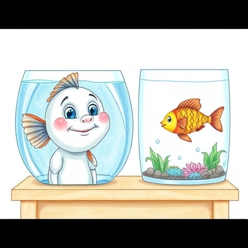 El pez y la pecera nueva