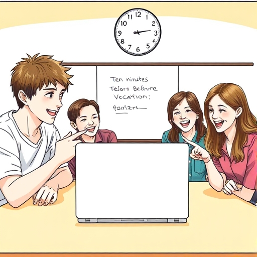 El último día antes de vacaciones