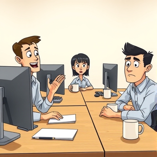 Voces entre bastidores en la oficina