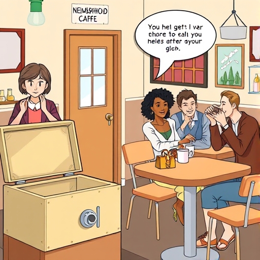 La caja fuerte vacía del café del barrio