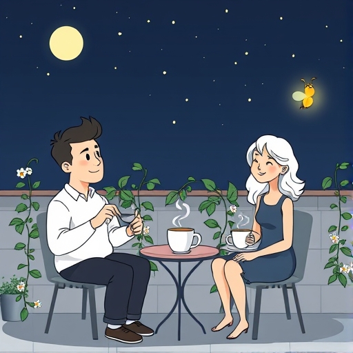 Confesiones nocturnas en la terraza