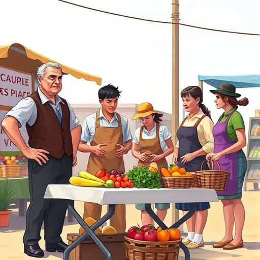 El mercado del pueblo y el jefe intolerante