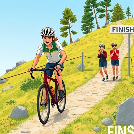 El Descenso del Ciclista en la Montaña