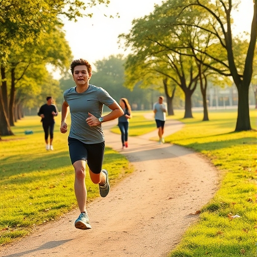 La carrera invisible en el parque