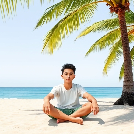 Descanso entre las palmas de Cancún