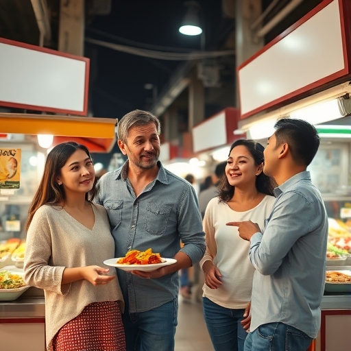 Una cena con sorpresas en el mercado nocturno