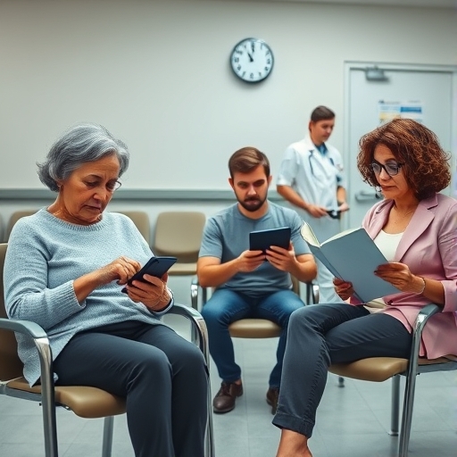 Entre notificaciones y miradas en la sala de espera