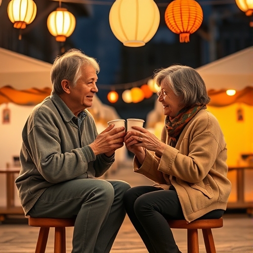 夜市灯下的轻声细语