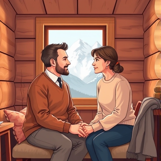 山间小屋的温暖对话