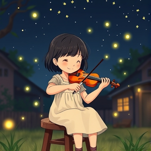 小提琴与萤火虫的夜晚