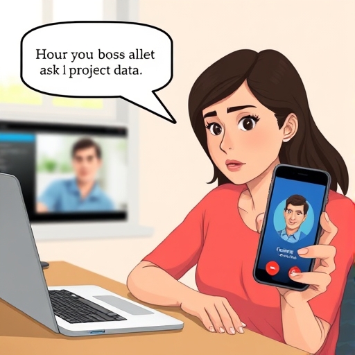 La voz en la videollamada