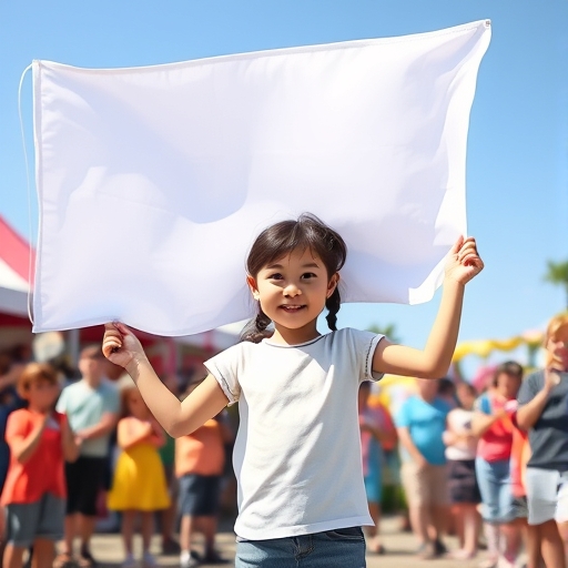 El día del festival y la bandera