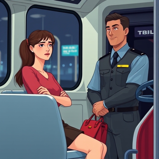 El susto en el autobús nocturno