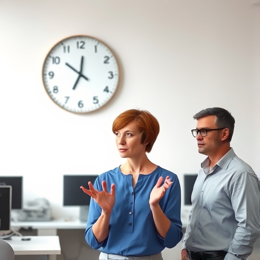 El reloj detenido en la oficina