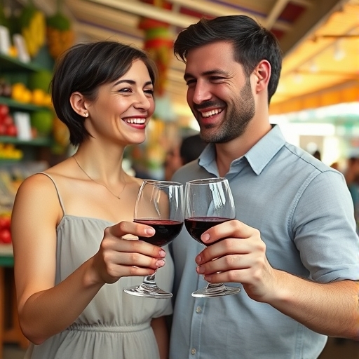 Un brindis inesperado en el mercado