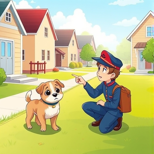 El perrito perdido y el cartero