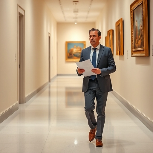 La decisión en el pasillo del museo