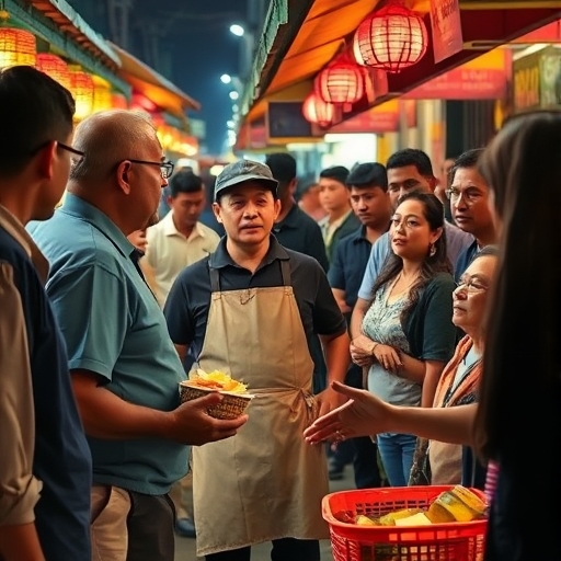 夜市的小冲突
