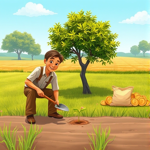 La semilla que crece en monedas