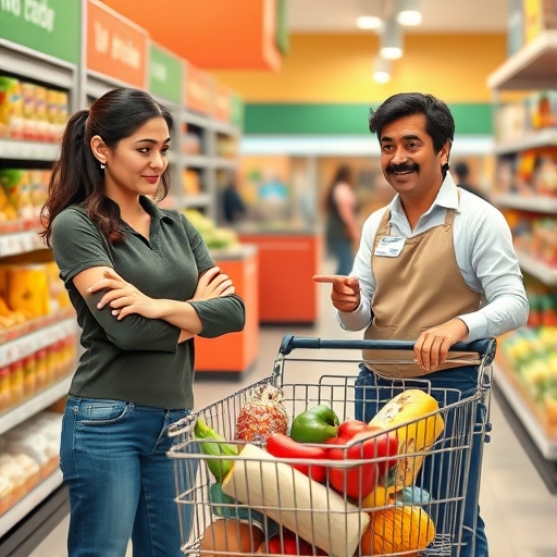 Una discusión en el supermercado