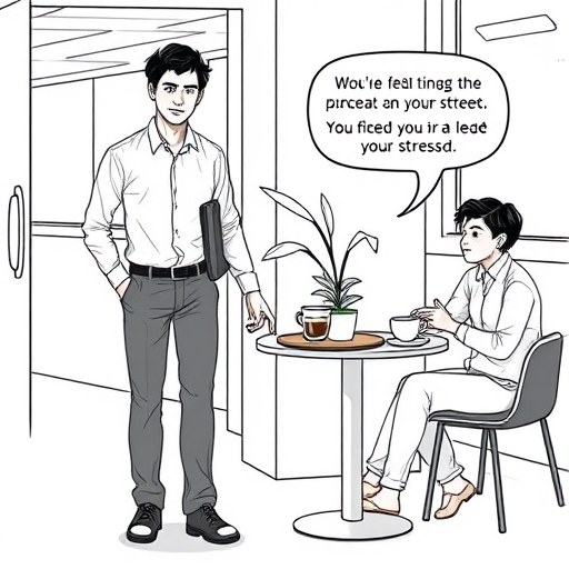 Pausa en la cafetería para respirar