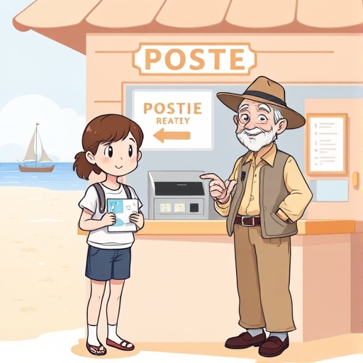 海边邮局的温暖问候
