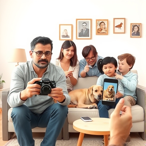 La foto equivocada en el grupo familiar