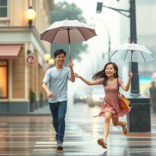 共享雨伞下的窃笑