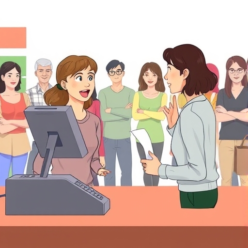 Disculpas en la fila del supermercado