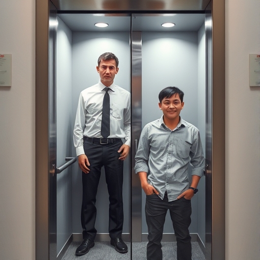 Confusión en el ascensor